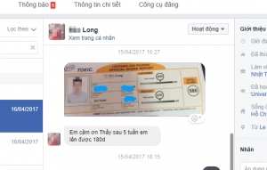 Tăng 180 điểm sau 5 tuần